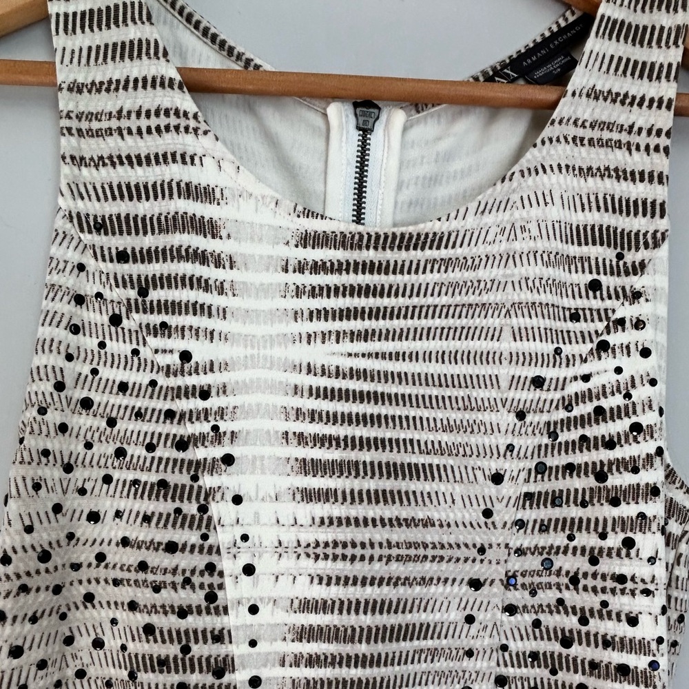NWOT A/X Armani Exchange | Size S
White & Black Sequin Bodycon Dress - Picture 3 of 6